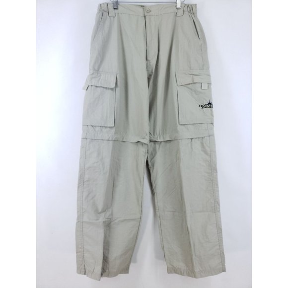 North Peak Convertible Pants Men's Size XL Tan - Picture 1 of 10
